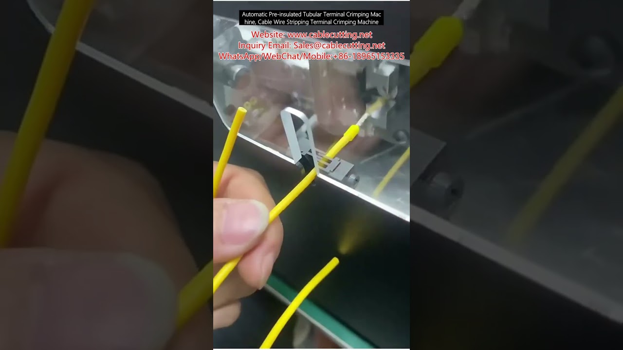 Mesin Crimping Terminal Pre-Insulated Otomatis | Pengupas & Crimping Kabel Sekali Proses
