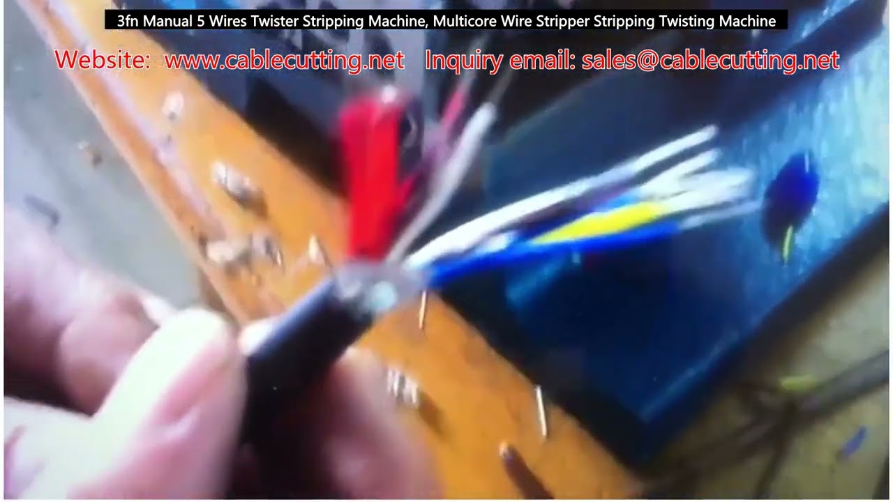 Mesin Stripping & Twisting Kabel 5 Kawat Manual 3FN – Kupas dan Pilin Kabel Multicore