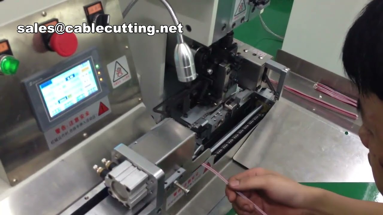 Automatic Cable Connector Crimping Machine for Middle Insulation Removal | Chang-Zhou Hechang Machinery