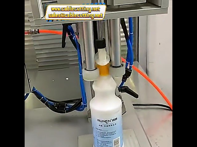 Mesin Capping Botol Semprot Pneumatik untuk Laundry & Deterjen Cair