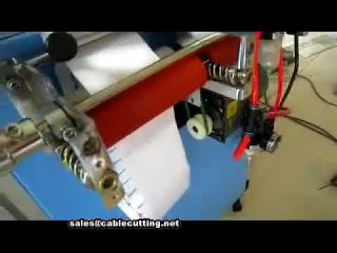 Mesin Pemotong Label Tekstil Satin Putih Ultrasonik