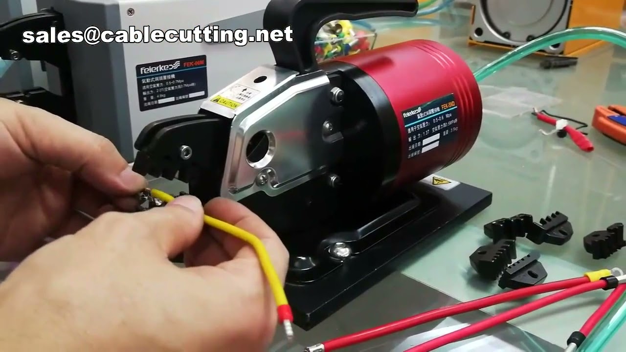 Mesin Crimping Terminal Ring Isolasi Pneumatik untuk Kabel dan Terminal