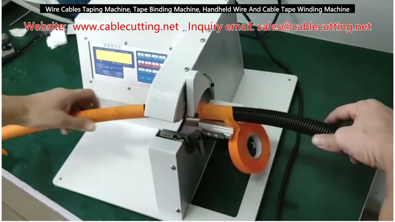 Mesin Lilit Kabel Otomatis, Alat Binding Tape Genggam untuk Kabel dan Kawat