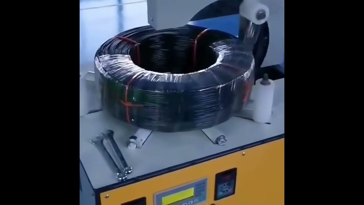 Mesin Pembungkus Coil Kabel & Produk Hollow Bindle Belt - Solusi Packing Otomatis