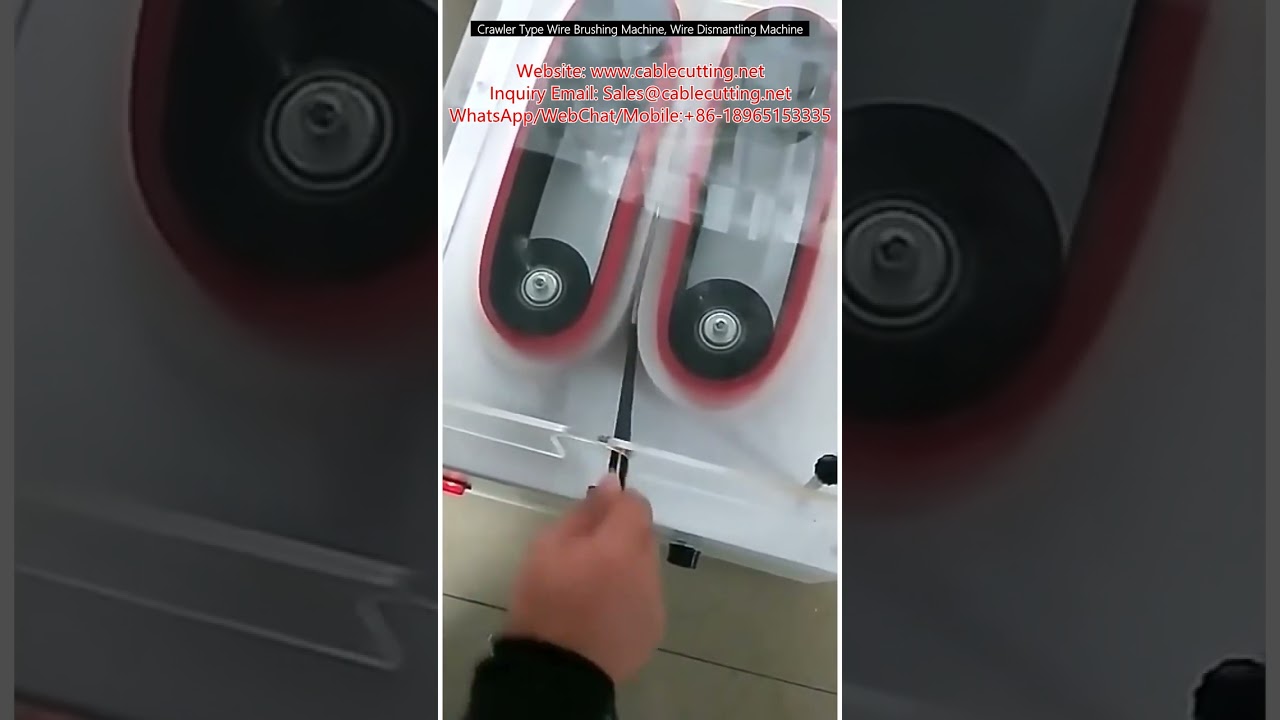 Mesin Sikat Kawat Tipe Crawler & Pembongkar Kawat untuk Daur Ulang Kabel Efisien