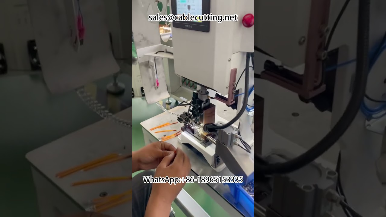 Mesin Crimping Terminal Kawat Inti dengan Alarm untuk Operasi Swalayan