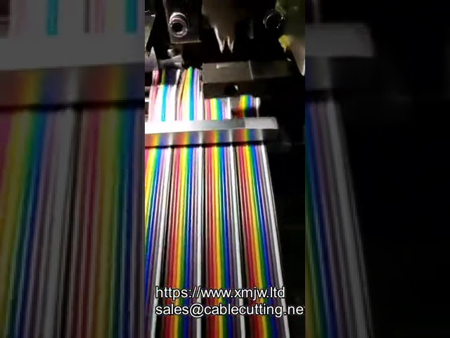 3-20p Semi-Automatic Ribbon Cable Peeling and Crimping Machine for 20-40 Pin Flat Wire Strip