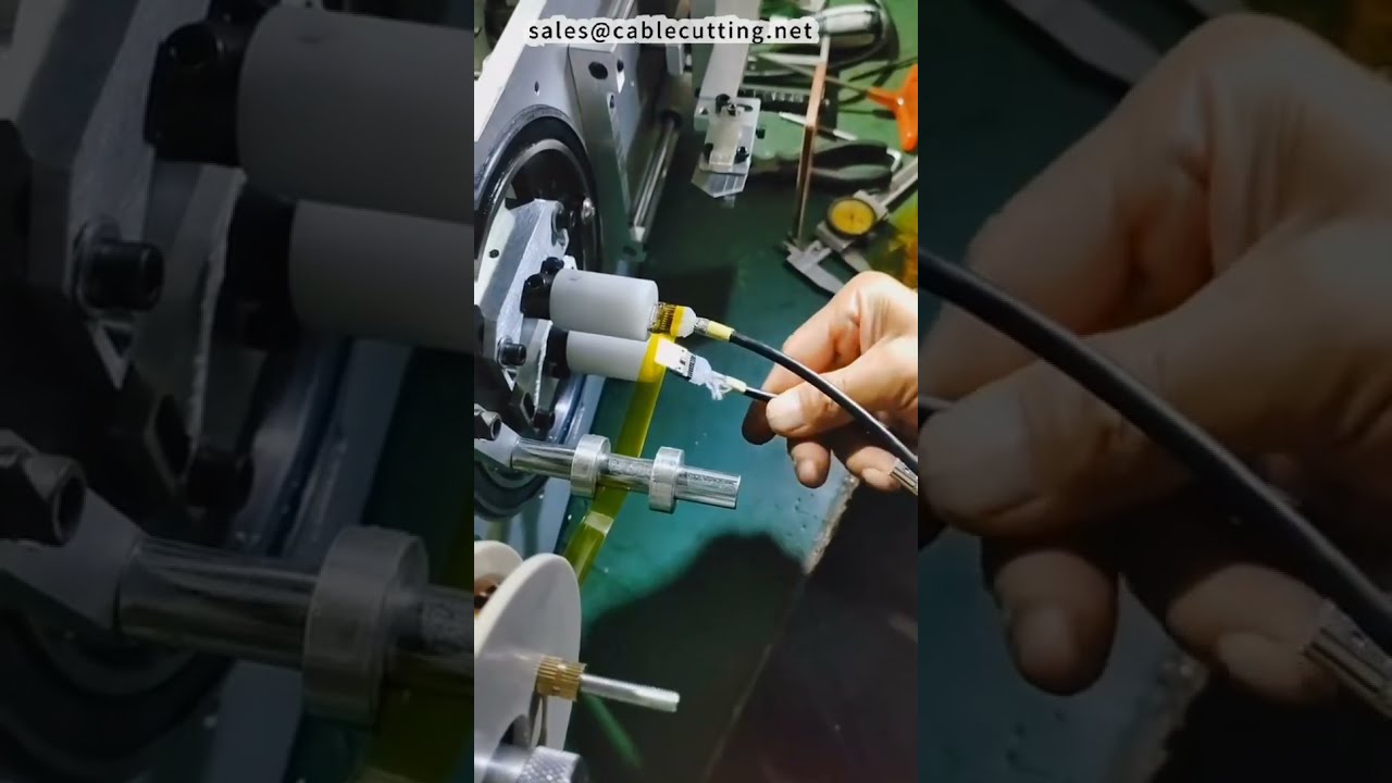 Mesin Pembungkus Film Kabel HDMI & Heat Shrink #pabrik #mesin #cnc
