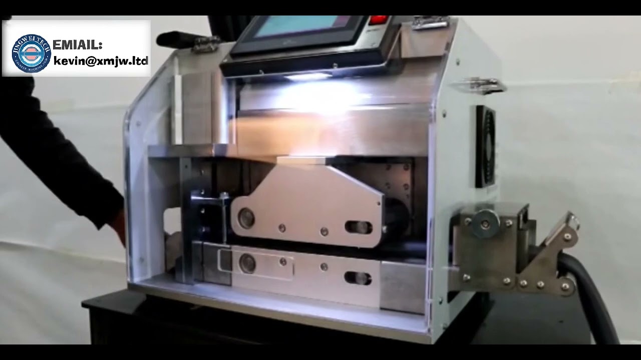 Gas Pipe Cutting Machine for Flat Metal Braid Wire Hose - 30mm Square Capacity