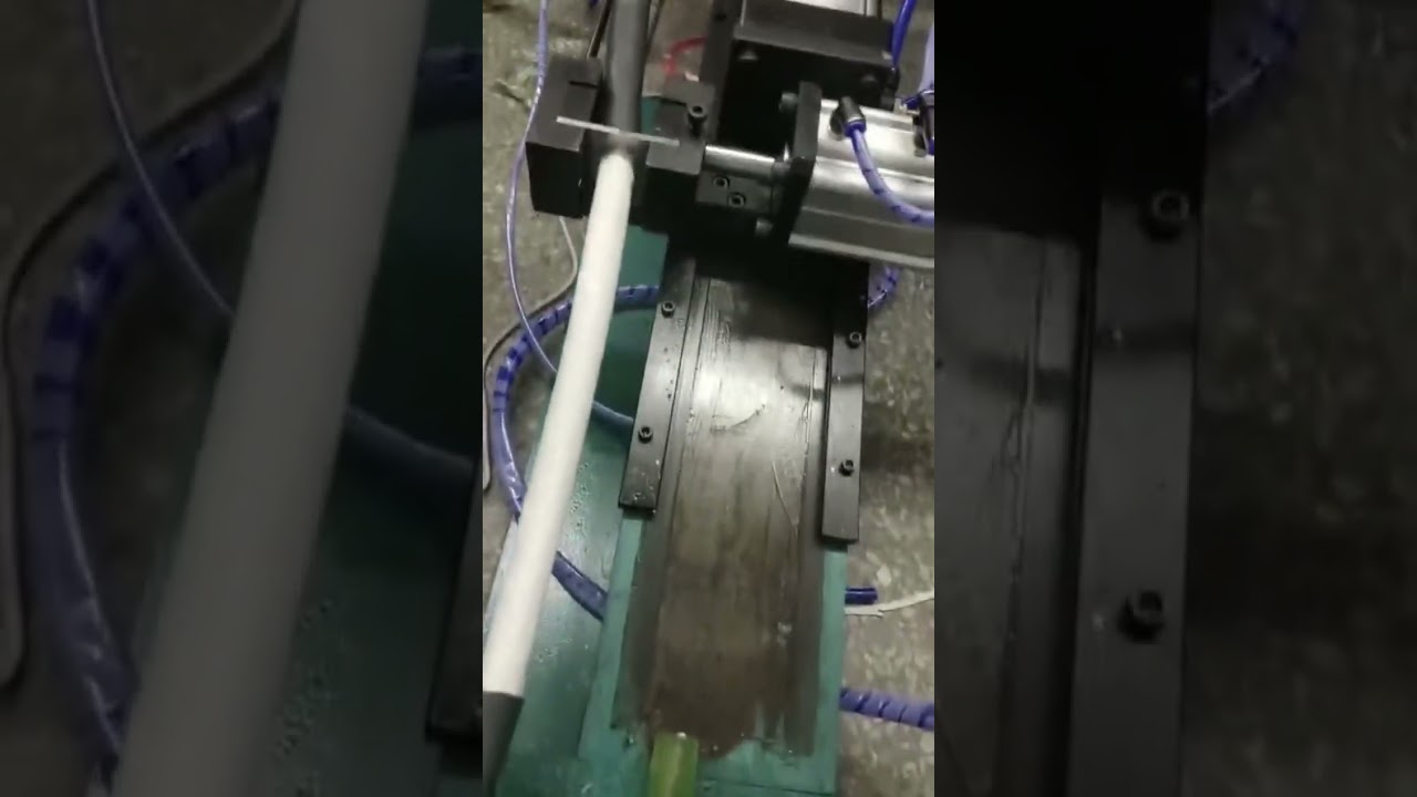 Video Nyata Mesin Kupas Kabel Pneumatik Bekerja - Peralatan Pabrik Otomatis #pabrik #mesin