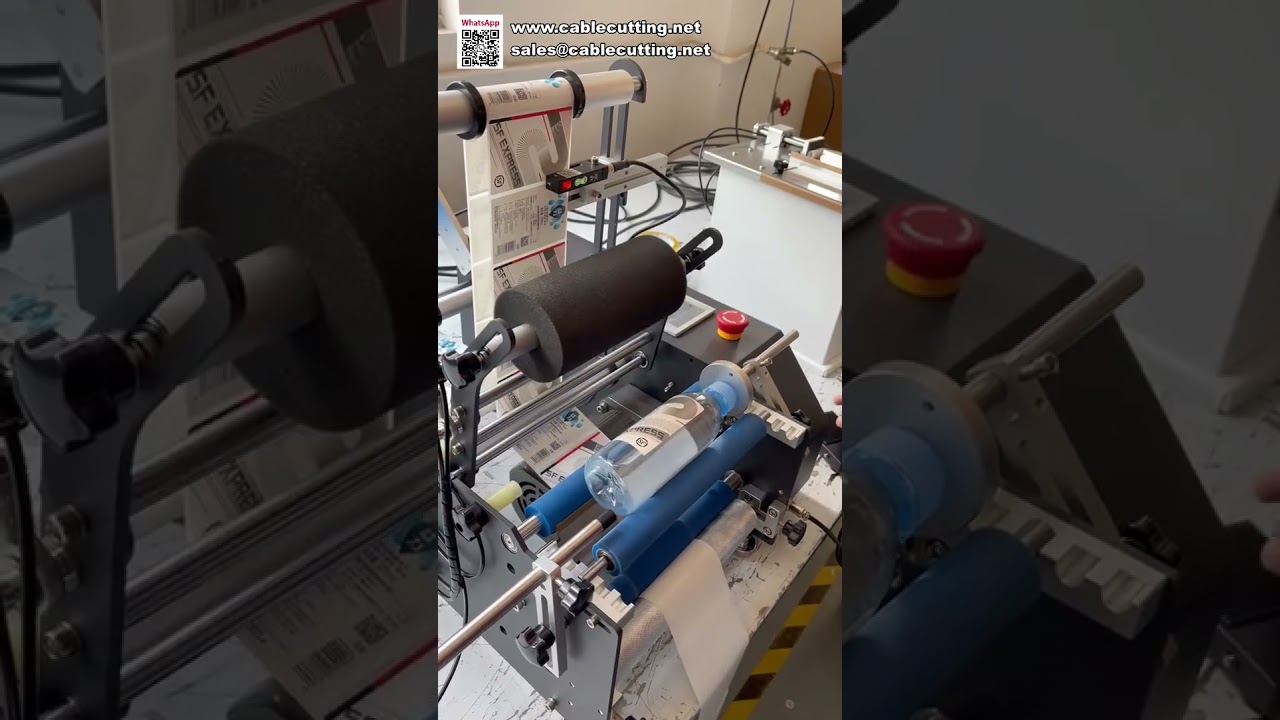 Mesin Labeling Botol Air Mineral Bebas Gelembung – Kecepatan Tinggi untuk Botol Bulat