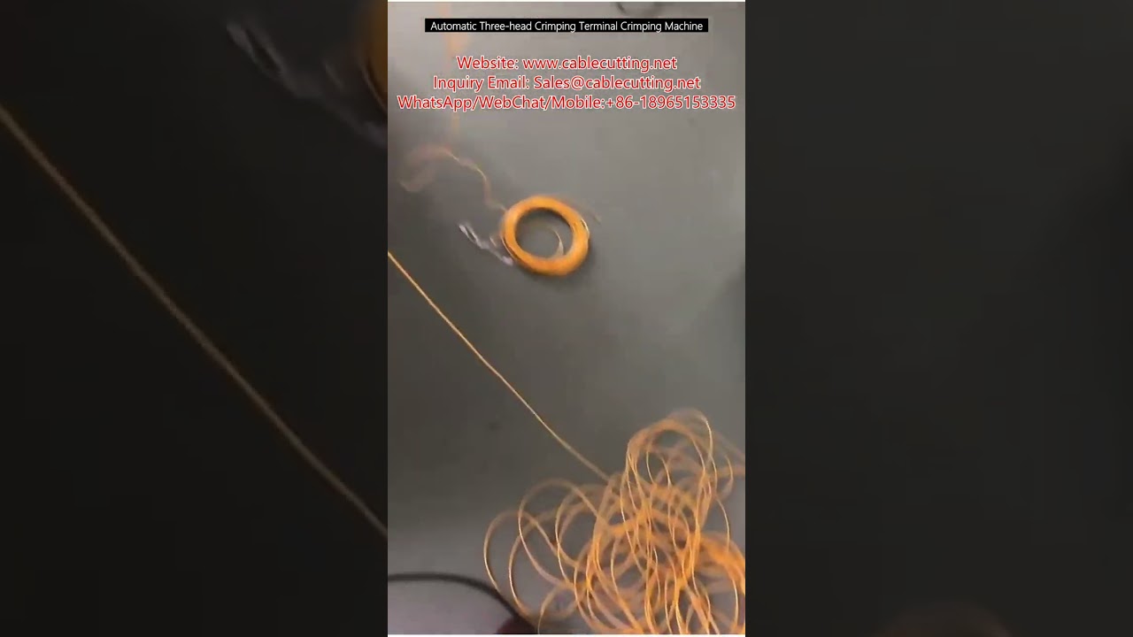 Mesin Crimping Terminal Otomatis 3 Kepala untuk Kabel Industri